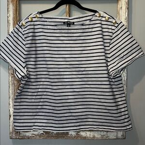 J. Crew Breton striped top Xlarge